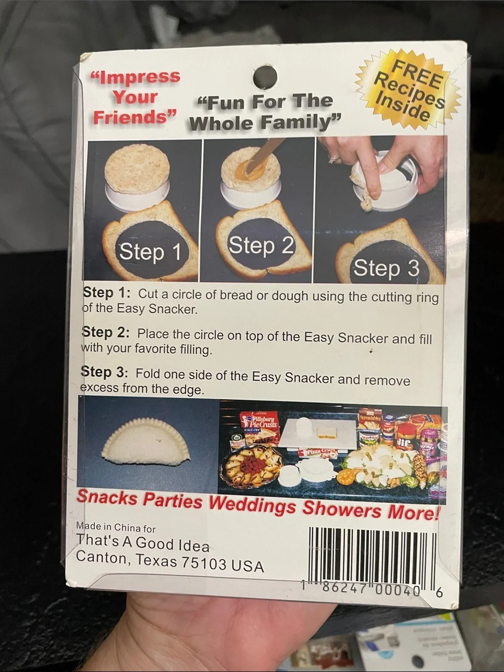 White Dumpling & Ravioli and sandwich Maker NIB